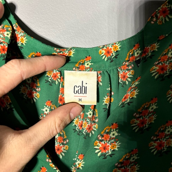 Cabi Stevie Floral Blouse Womens Size Medium - Picture 5 of 6